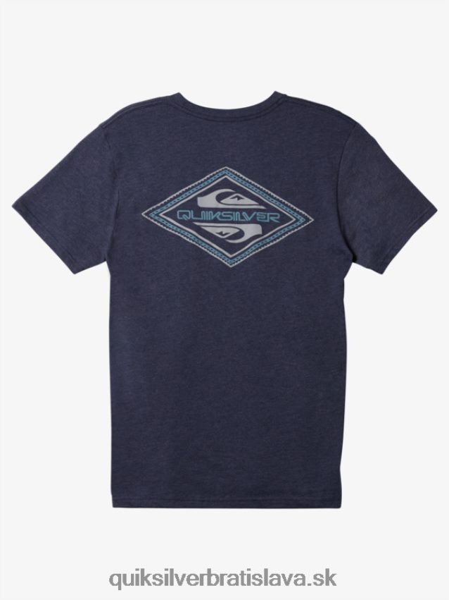 Reverzné logo mod tričko Quiksilver muži B80HXR1197 námornícke sako vres
