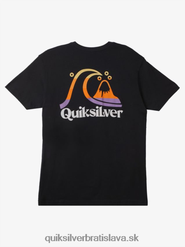 Tričko ostrovného času Quiksilver muži B80HXR1627 čierna