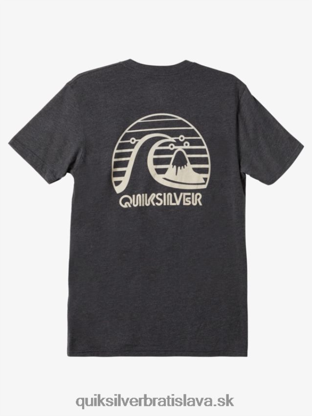 bold move mod tričko Quiksilver muži B80HXR1140 vres z dreveného uhlia