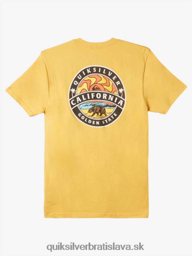 california sunshine tričko Quiksilver muži B80HXR1183 svetlé zlato