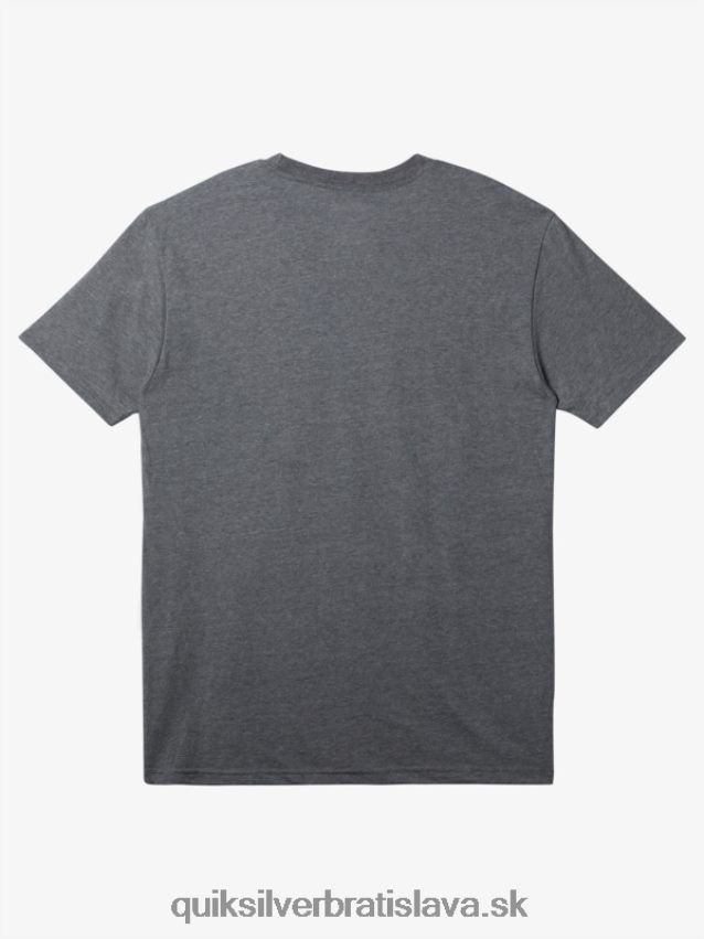 core lockup tričko Quiksilver muži B80HXR160 stredne sivý vres