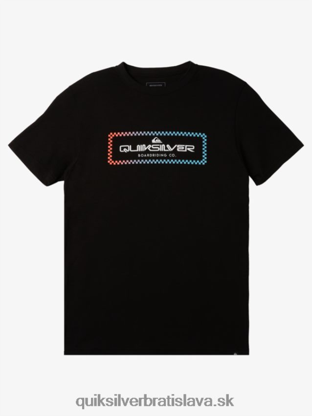 dážď check tričko Quiksilver muži B80HXR506 čierna