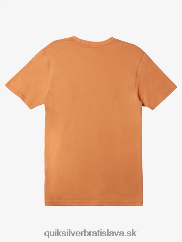 dážď check tričko Quiksilver muži B80HXR507 medené opálenie