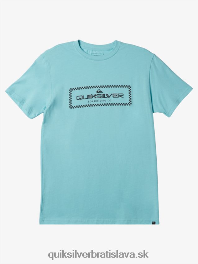 dážď check tričko Quiksilver muži B80HXR509 anjelská modrá