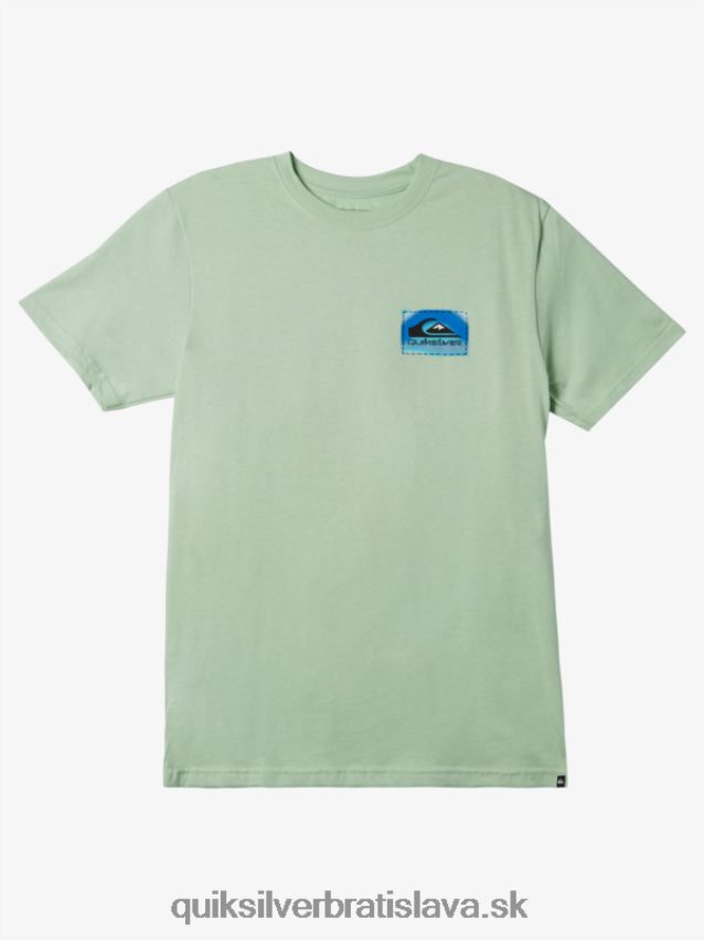 farebné splývavé tričko Quiksilver muži B80HXR1203 smrekovec
