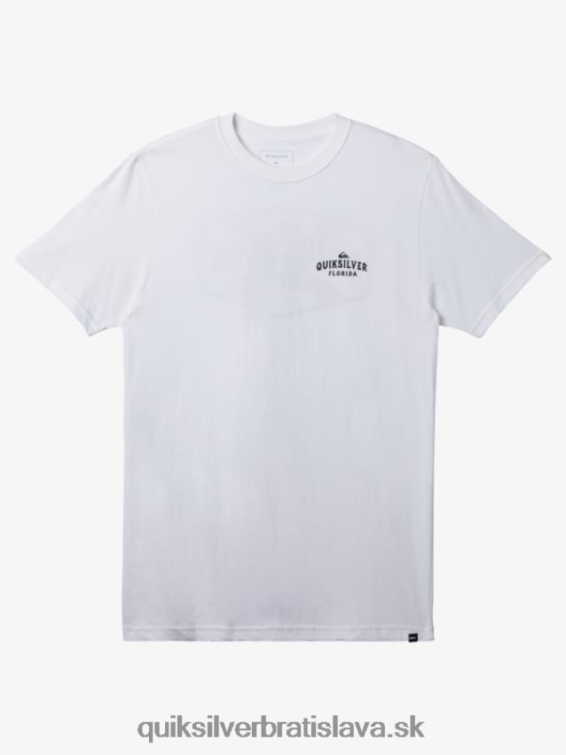 florida tričko od pobrežia k pobrežiu Quiksilver muži B80HXR234 biely