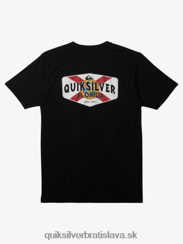 florida tričko od pobrežia k pobrežiu Quiksilver muži B80HXR235 čierna