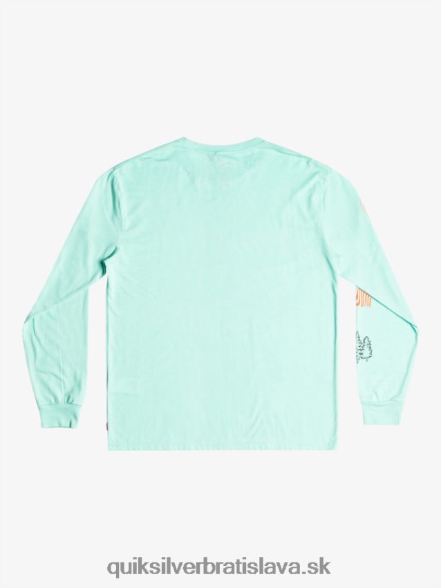 fragment prírody tričko s dlhým rukávom Quiksilver muži B80HXR1037 plážové sklo