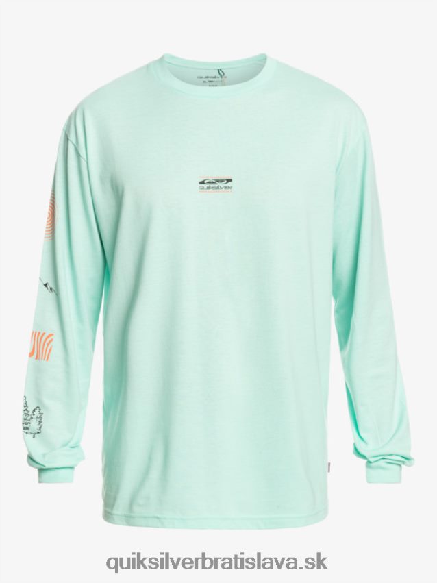 fragment prírody tričko s dlhým rukávom Quiksilver muži B80HXR1037 plážové sklo