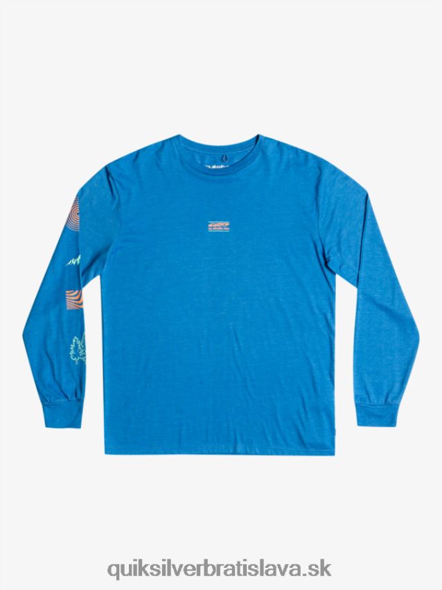 fragment prírody tričko s dlhým rukávom Quiksilver muži B80HXR1038 šnorchlovať modrá