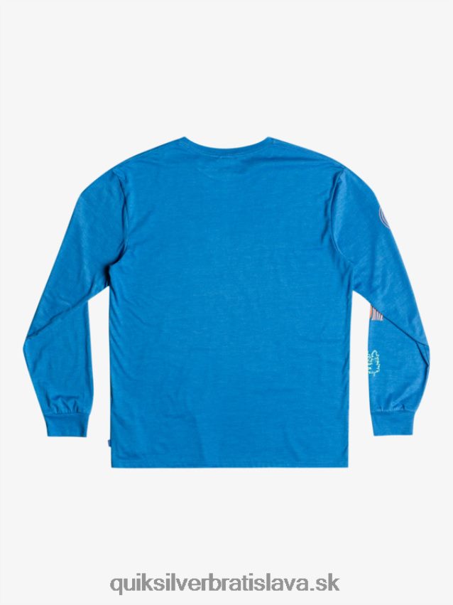 fragment prírody tričko s dlhým rukávom Quiksilver muži B80HXR1038 šnorchlovať modrá