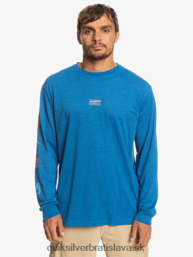 fragment prírody tričko s dlhým rukávom Quiksilver muži B80HXR1038 šnorchlovať modrá