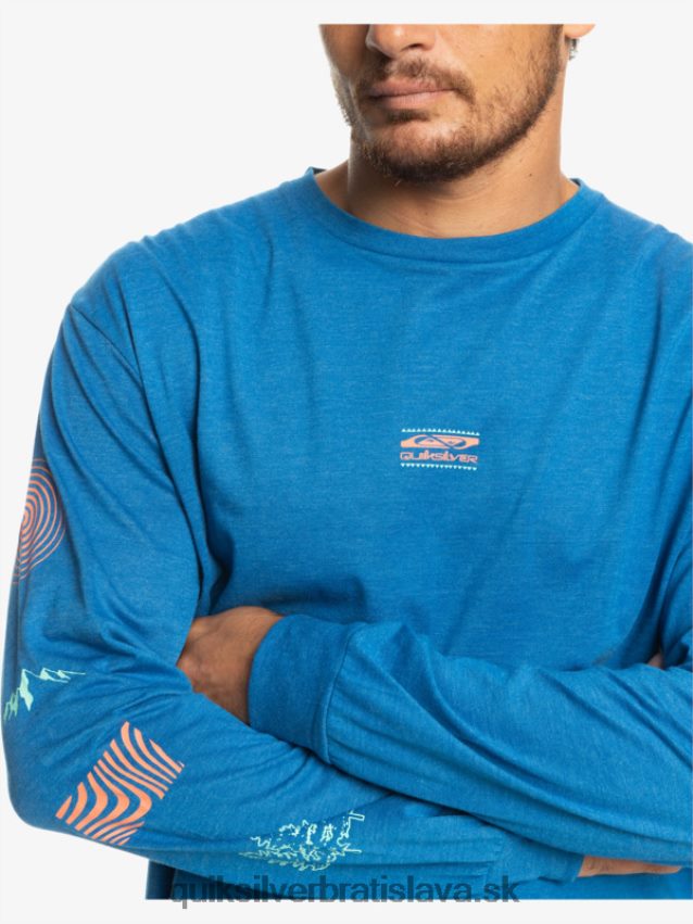 fragment prírody tričko s dlhým rukávom Quiksilver muži B80HXR1038 šnorchlovať modrá