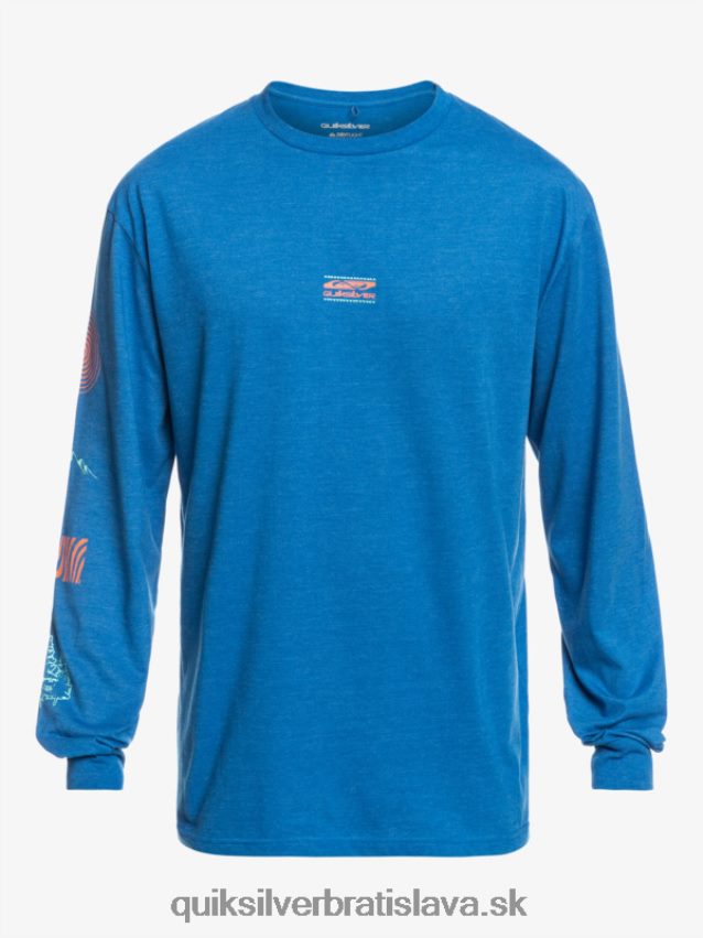 fragment prírody tričko s dlhým rukávom Quiksilver muži B80HXR1038 šnorchlovať modrá