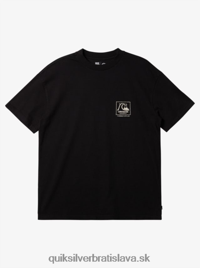 gregg kaplan prázdne plátno tričko Quiksilver muži B80HXR1374 čierna