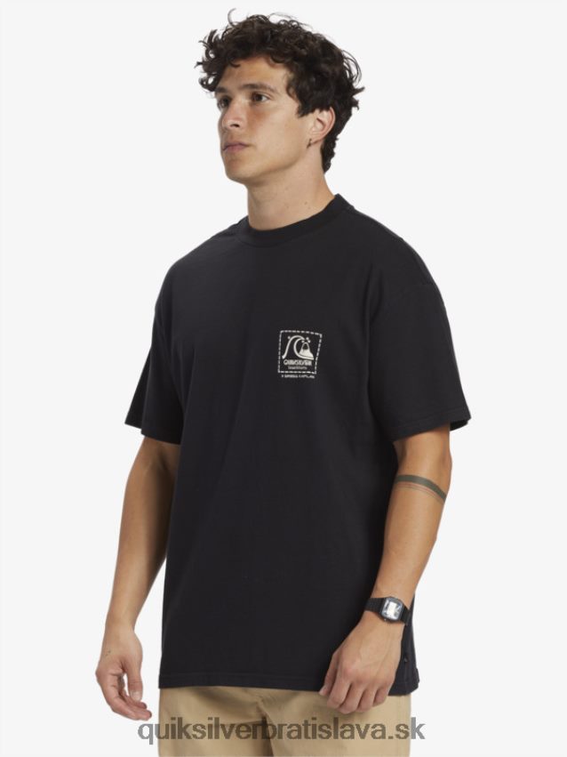 gregg kaplan prázdne plátno tričko Quiksilver muži B80HXR1374 čierna