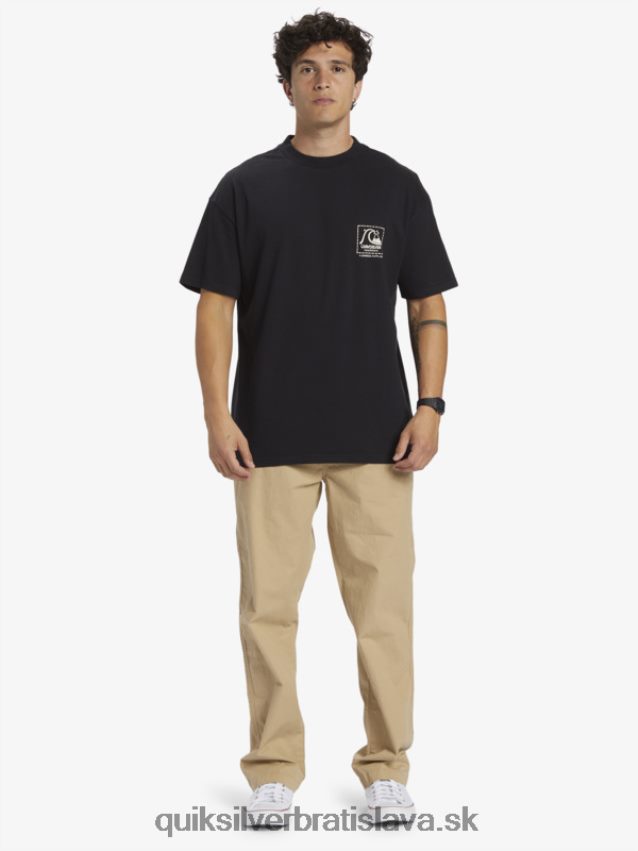 gregg kaplan prázdne plátno tričko Quiksilver muži B80HXR1374 čierna