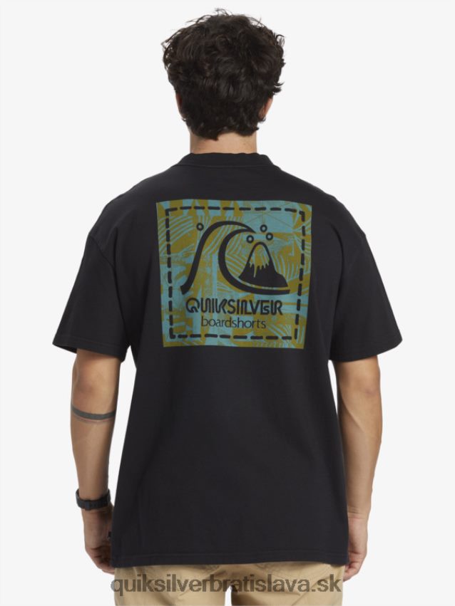 gregg kaplan prázdne plátno tričko Quiksilver muži B80HXR1374 čierna