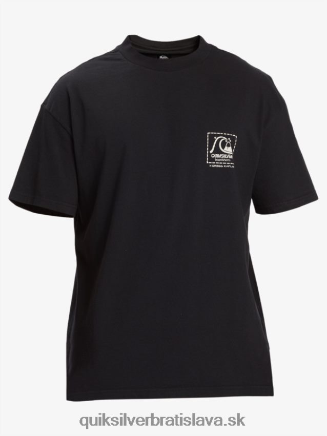 gregg kaplan prázdne plátno tričko Quiksilver muži B80HXR1374 čierna