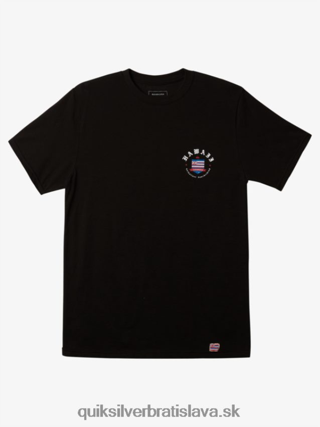 havajské kráľovské tričko Quiksilver muži B80HXR998 čierna