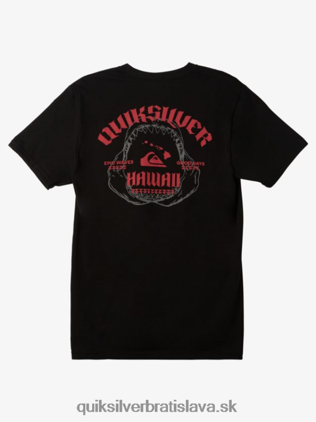 havajské veľké tričko Quiksilver muži B80HXR1421 čierna
