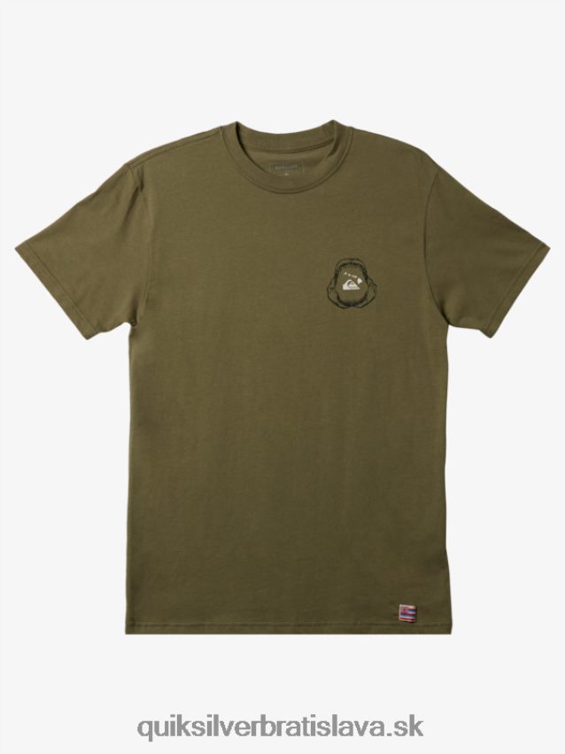 havajské veľké tričko Quiksilver muži B80HXR1422 štvorlístok