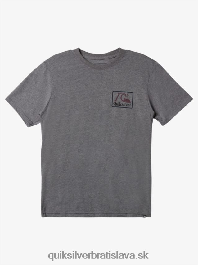 hranaté biz mod tričko Quiksilver muži B80HXR1191 stredne sivý vres