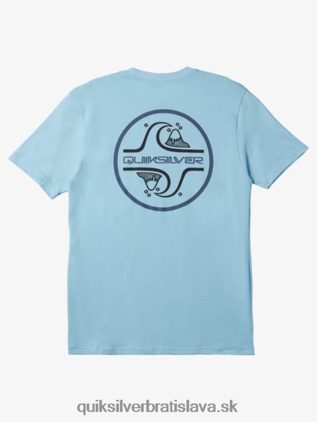 jadrové bublinkové tričko Quiksilver muži B80HXR1026 modrá obloha