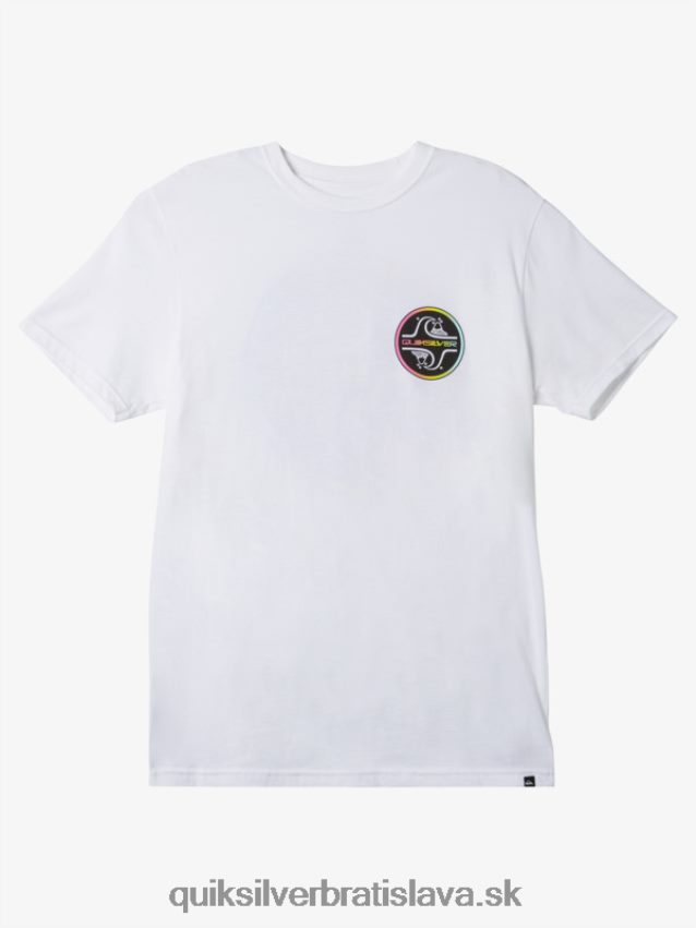 jadrové bublinkové tričko Quiksilver muži B80HXR1027 biely