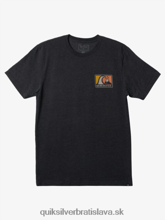 jemné bublinkové tričko Quiksilver muži B80HXR426 vres z dreveného uhlia
