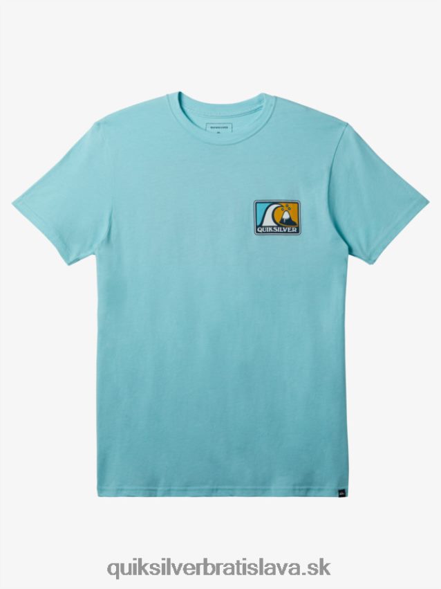 jemné bublinkové tričko Quiksilver muži B80HXR427 anjel modrý vres