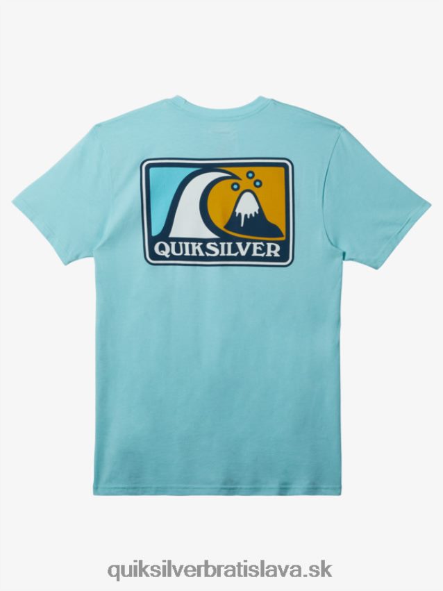 jemné bublinkové tričko Quiksilver muži B80HXR427 anjel modrý vres
