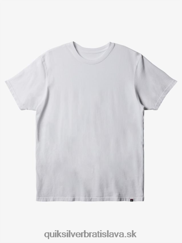 každodenné tričko Quiksilver muži B80HXR904 biely