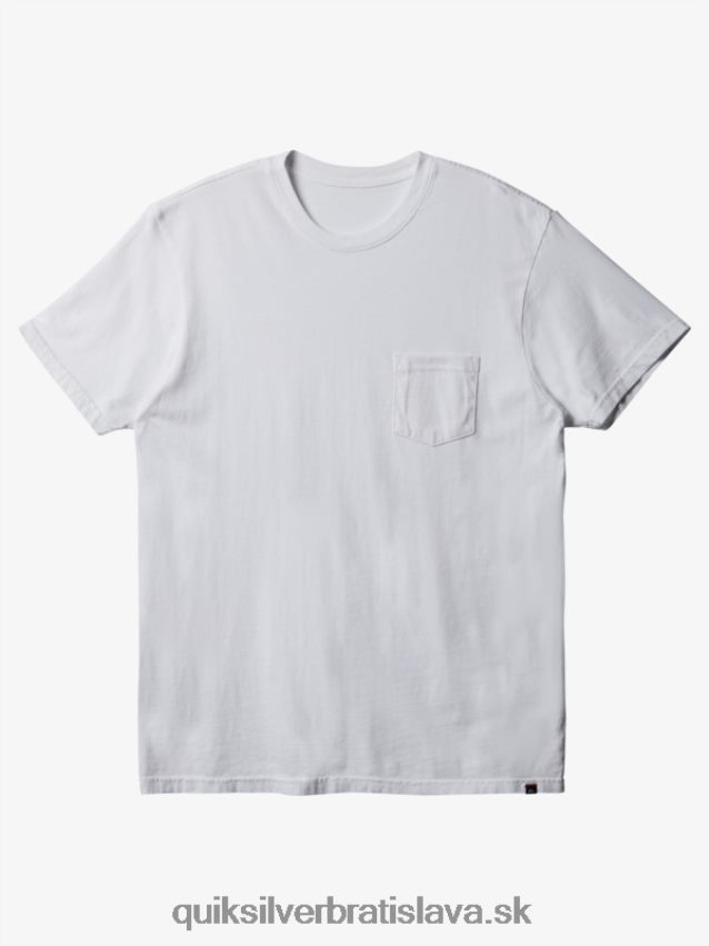 každodenné vreckové tričko Quiksilver muži B80HXR893 biely