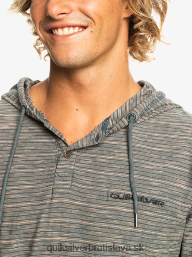 kentin tričko s dlhým rukávom a kapucňou Quiksilver muži B80HXR1353 tmavý bridlicový kentin
