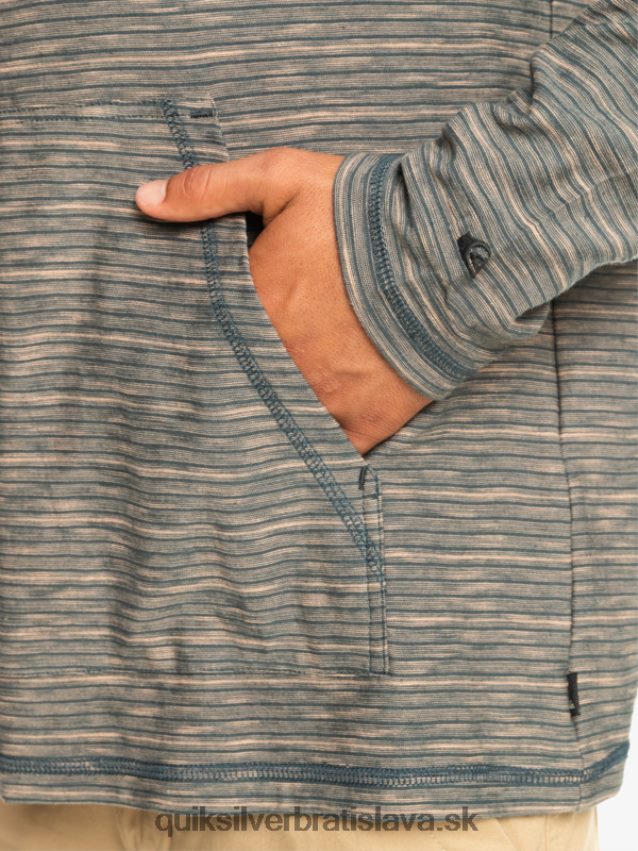 kentin tričko s dlhým rukávom a kapucňou Quiksilver muži B80HXR1353 tmavý bridlicový kentin