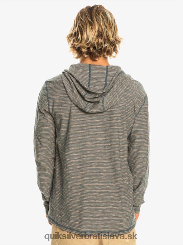 kentin tričko s dlhým rukávom a kapucňou Quiksilver muži B80HXR1353 tmavý bridlicový kentin