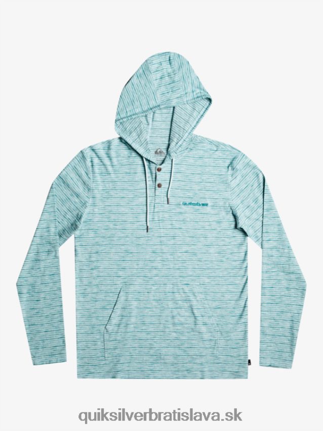kentin tričko s dlhým rukávom a kapucňou Quiksilver muži B80HXR1354 nebeský kentín