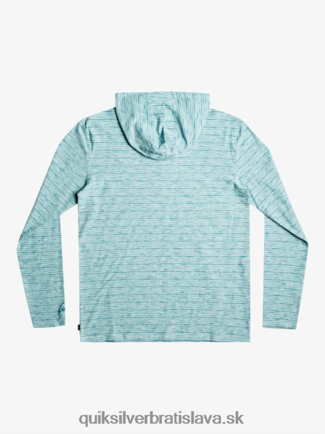 kentin tričko s dlhým rukávom a kapucňou Quiksilver muži B80HXR1354 nebeský kentín