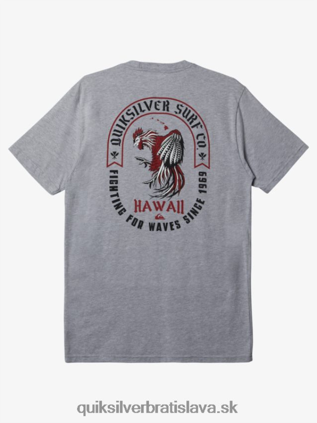 kráľovské tričko havajského kohúta Quiksilver muži B80HXR673 atletický vres