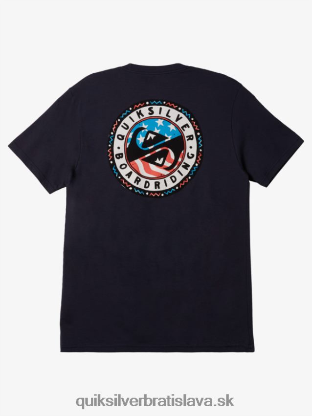 letné zábavné tričko Quiksilver muži B80HXR468 námornícke sako