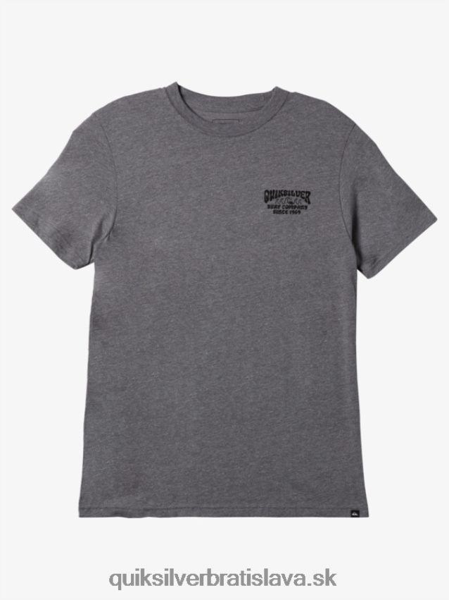 lockup mod tričko Quiksilver muži B80HXR528 stredne sivý vres