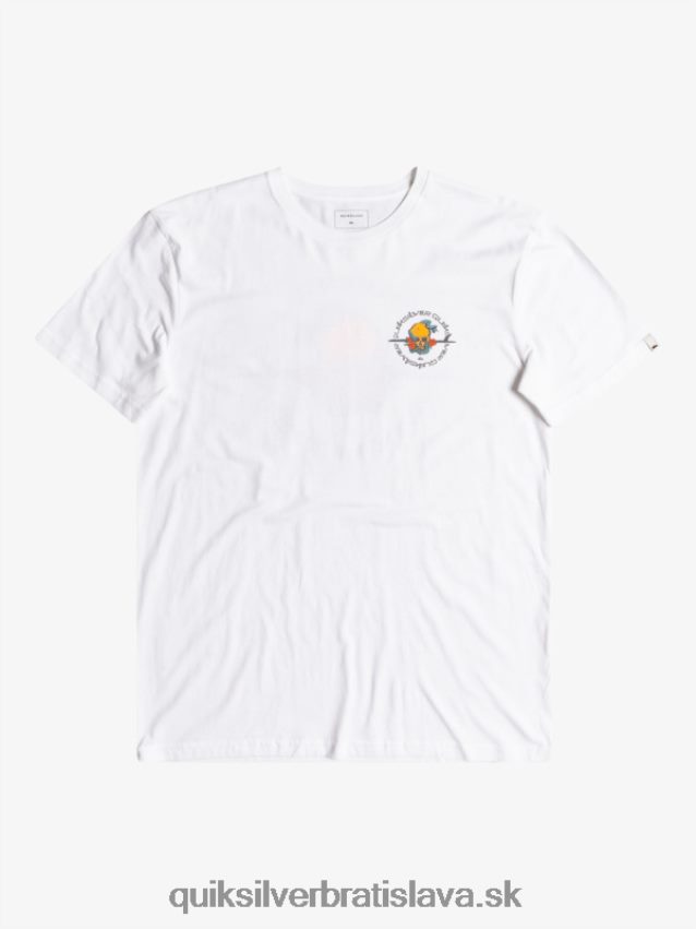 mimo cesty - tričko Quiksilver muži B80HXR1819 biely