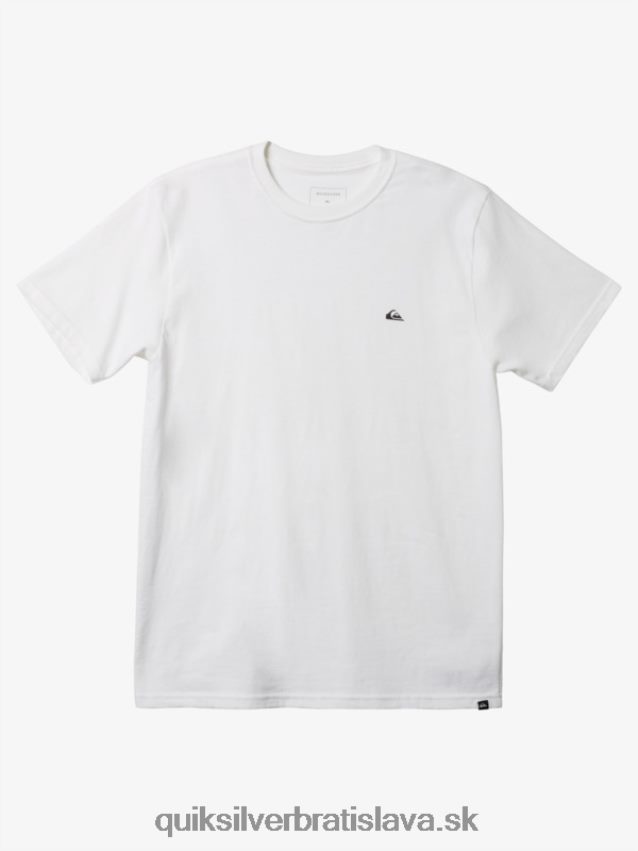 mw mini tričko s logom Quiksilver muži B80HXR110 biely