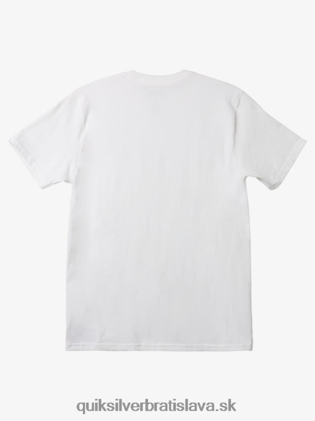 mw mini tričko s logom Quiksilver muži B80HXR110 biely