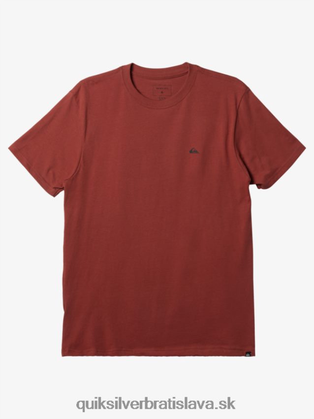 mw mini tričko s logom Quiksilver muži B80HXR115 marsala