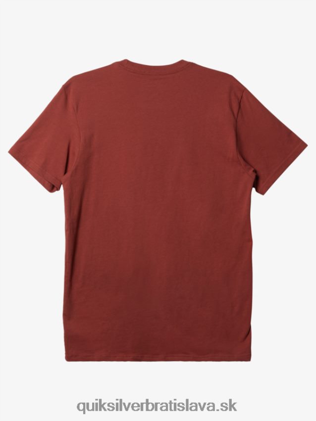mw mini tričko s logom Quiksilver muži B80HXR115 marsala