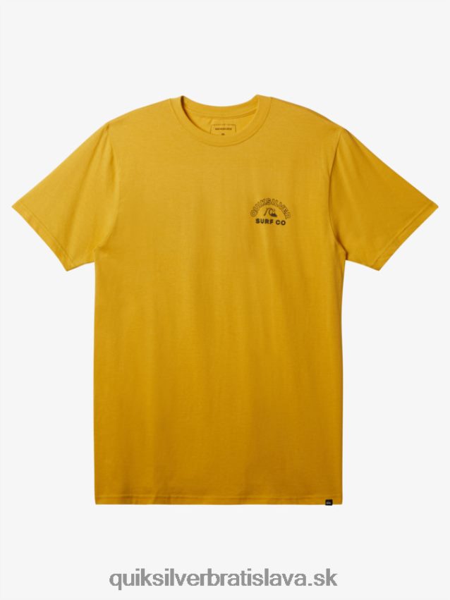 nadčasové spin tričko Quiksilver muži B80HXR108 žĺtok žltý