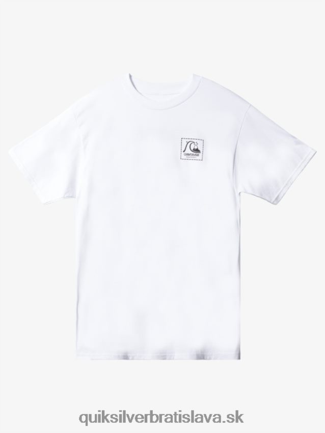 natas akcia teraz tričko Quiksilver muži B80HXR1658 biely