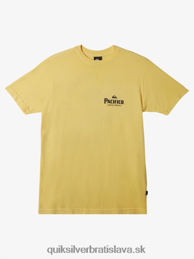 nebojujte s penovým tričkom Quiksilver x Pacifico muži B80HXR12 zlato